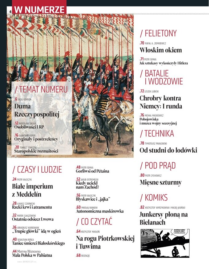 Historia DoRzeczy nr 9/2025 - spis treści