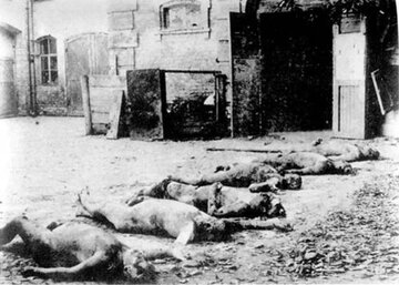 Ciała os&oacute;b zabitych przez Czeka. Chark&oacute;w, 1918 rok