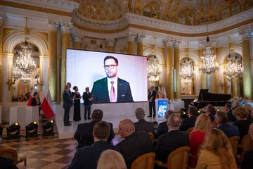 Nagrody Strażnik Pamięci 2022. Daniel Obajtek odebrał nagrodę w kategorii Strażnik Wartości - CUSTOS VIRTUTUM" 