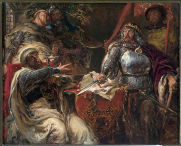 Jan Matejko, Łokietek zrywa układy z&nbsp;Krzyżakami w&nbsp;Brześciu Kujawskim