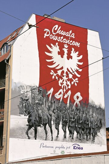 Mural w&nbsp;Poznaniu oddaje hołd powstańcom wielkopolskim