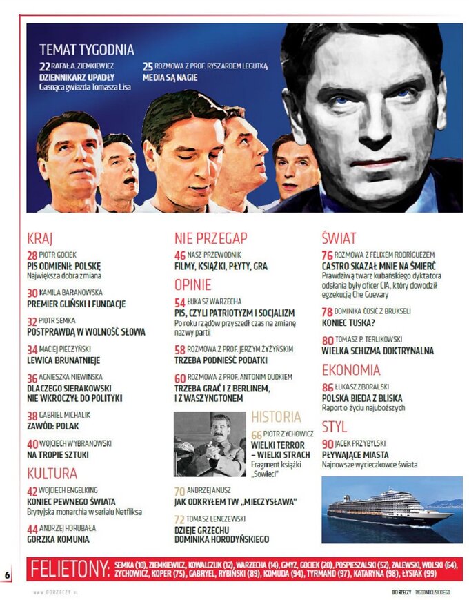 Spis treści "Do&nbsp;Rzeczy" nr 49