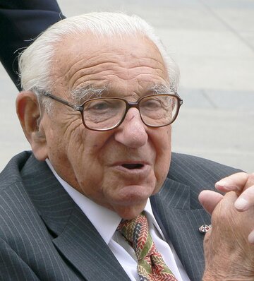 Sir Nicholas Winton w&nbsp;Pradze w&nbsp;2007 roku