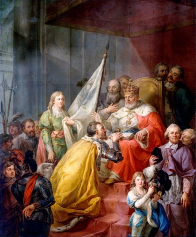 Marcello Bacciarelli, Hołd pruski, 1796, Zamek Królewski w Warszawie
