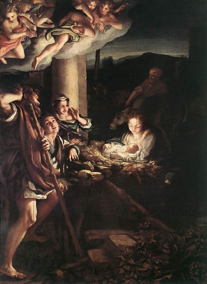 Adoracja Dzieciątka (obraz Correggia)