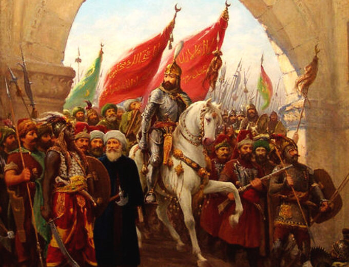 Mehmed II wkraczający do Konstantynopola
