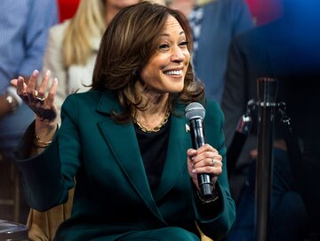 Wiceprezydent USA i kandydatka Demokrat&oacute;w na prezydenta Kamala Harris
