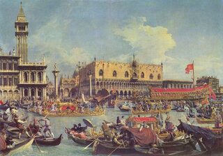 Wenecja w latach trzydziestych XVIII wieku, mal. Canaletto