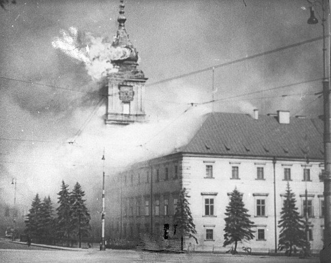 Zamek Królewski w Warszawie, 17 września 1939 r.