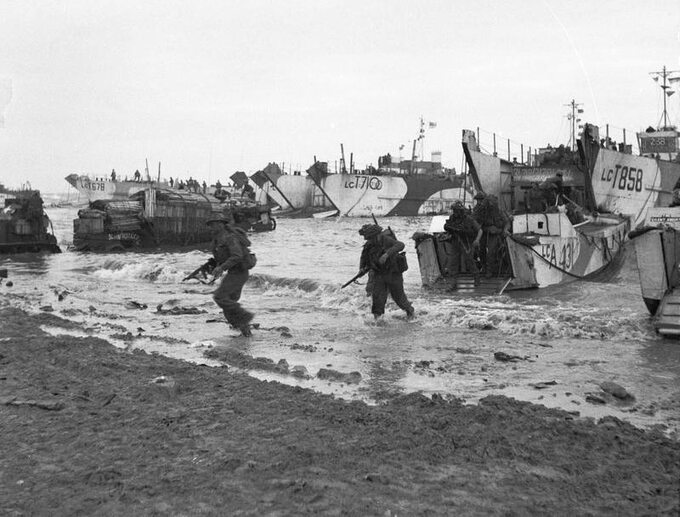 Brytyjscy żołnierze, D-Day, Normandia