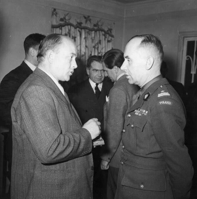 Stanisław Mikołajczyk i&nbsp;Stanisław Kopański, 1944 rok