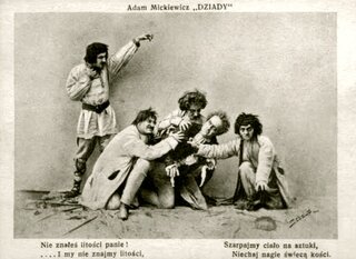 Scena z&nbsp;Dziad&oacute;w w&nbsp;inscenizacji Stanisława Wyspiańskiego (Teatr Miejski w&nbsp;Krakowie, premiera 31 października 1901)