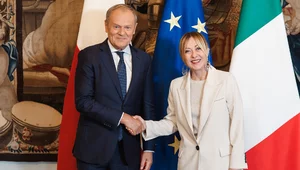 Miniatura: Tusk spotkał się z Meloni. "Oboje cenimy...