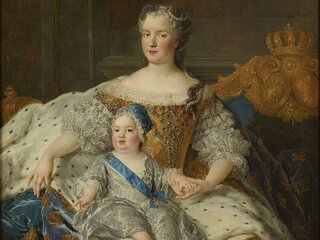 Maria Leszczyńska z&nbsp;synem Ludwikiem