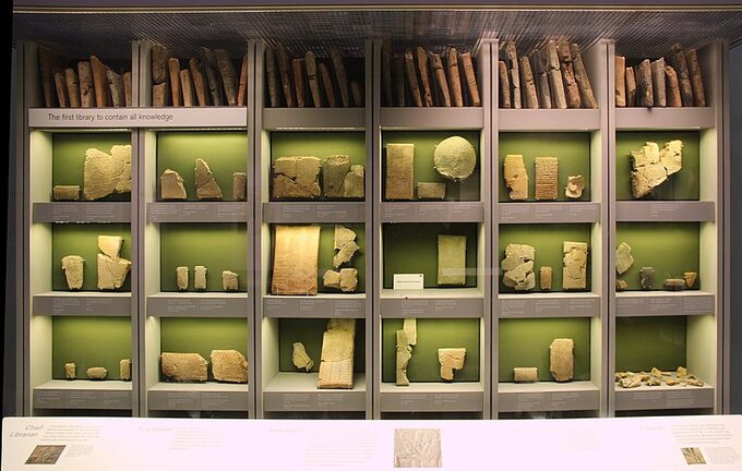 Biblioteka Asurbanipala w Niniwie - zbiory w British Museum