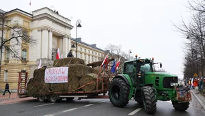 Miniatura: Protest rolników w Warszawie. Zgromadzenie...