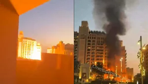 Miniatura: Eksplozja w Dubaju. Słup dymu nad miastem
