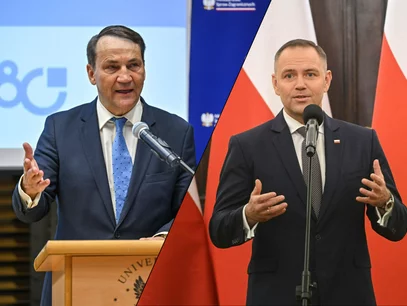 Miniatura: Sikorski uderza w Nawrockiego za...