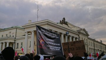 Warszawski protest rodziców 