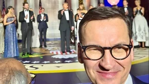 Miniatura: Morawiecki na przyjęciu u Trumpa....