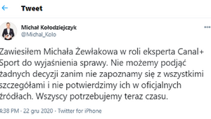Miniatura: Żewłakow zawieszony w roli eksperta Canal+...