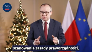 Miniatura: Świąteczne życzenia Bodnara. "Niech nowy...