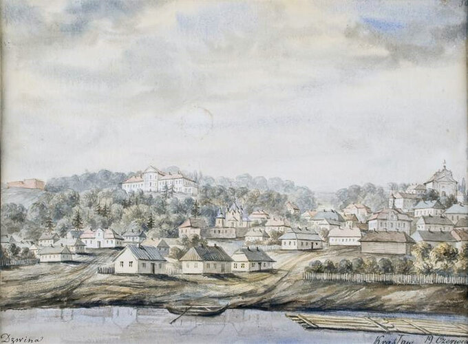 Napoleon Orda, Widok na Dźwinę w pobliżu Krasławia