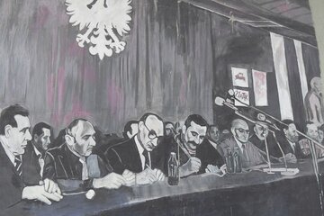 Podpisanie porozumień sierpniowych &ndash; rysunek