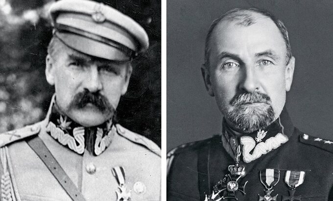 Marszałek Józef Piłsudski i gen. Tadeusz Rozwadowski. Fot. NAC