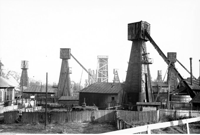 Szyby naftowe w Borysławiu, rok 1932