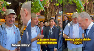 Miniatura: Tusk w Wietnamie spotkał Polaka. Oto co...