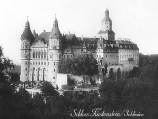 Zamek Książ. Zdjęcie z 1920 roku