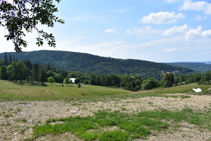 Okolice Świeradowa-Zdroju, widok na stronę czeską.