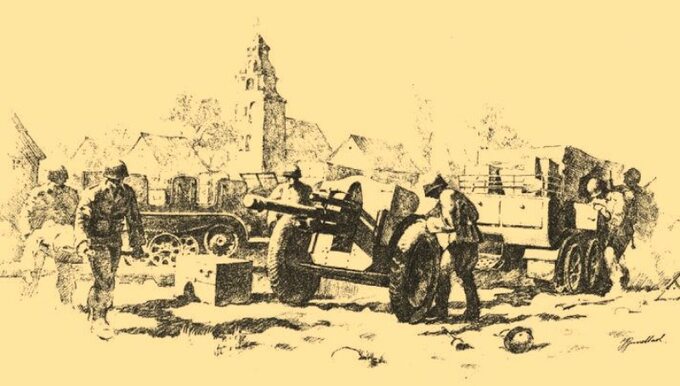 Niemiecki sprzęt zdobyty podczas bitwy pod Jaworowem; Ilustracja z książki „Małopolska Wschodnia 1939” Wojciecha Włodarkiewicza