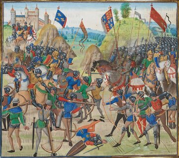 Jean Froissart, Bitwa pod&nbsp;Crecy