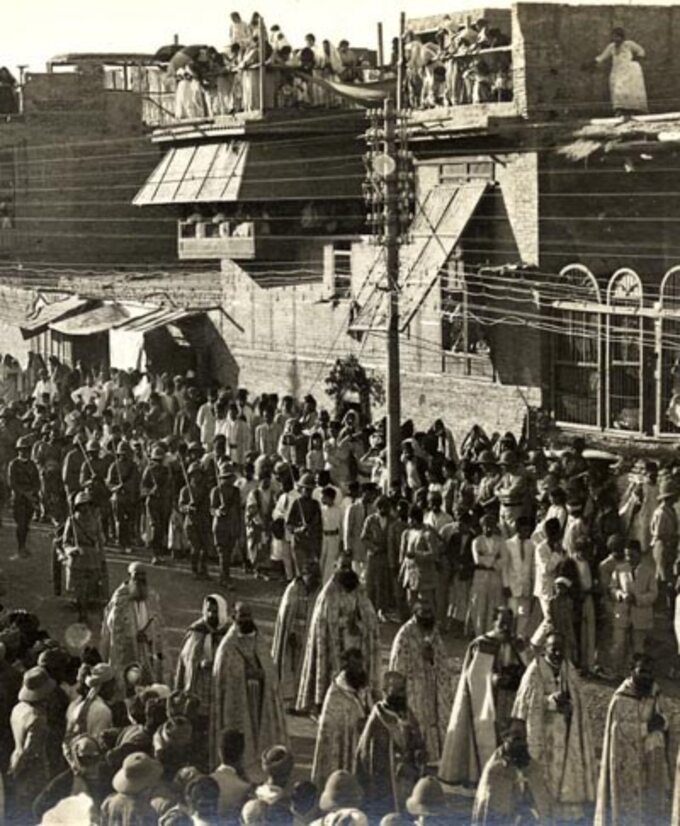 Procesja Bożego Ciała w Bagdadzie, 1920 rok