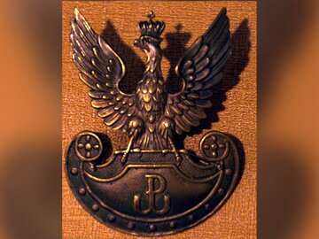 Mosiężny orzełek Armii Krajowej, bity w&nbsp;latach 1942&ndash;1945