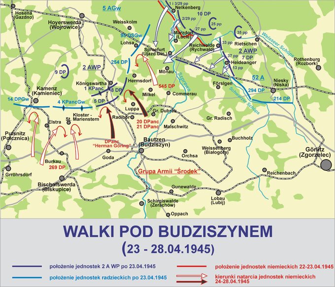 Walki pod Budziszynem 23 - 28.04.1945