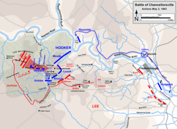 Bitwa pod&nbsp;Chancellorsville &ndash; manewr oskrzydlający 2&nbsp;maja