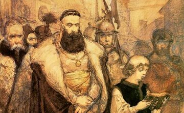 Jan Matejko, "Samuel Zborowski prowadzony na&nbsp;śmierć"