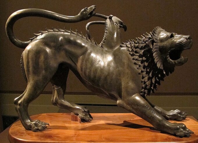 Chimera z Arezzo - rzeźba etruska