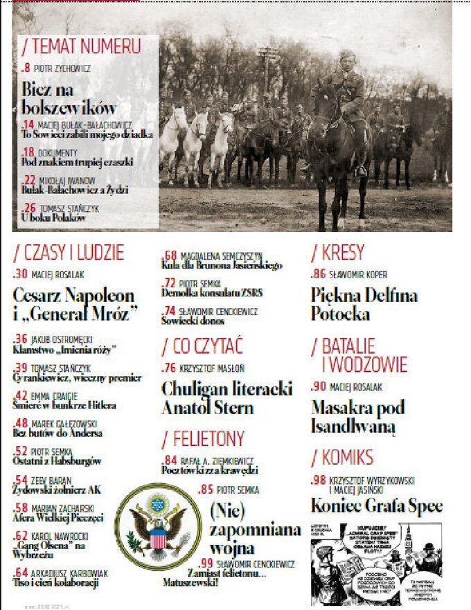 Historia Do Rzeczy - spis treści