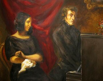Eug&egrave;ne Delacroix, &bdquo;George Sand i&nbsp;Fryderyk Chopin&rdquo;