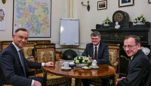 Miniatura: Prezydent spotkał się z Kamińskim i Wąsikiem