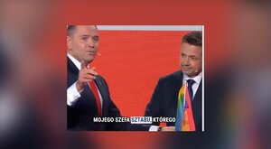 Miniatura: Zamieszanie z flagą LGBT na debacie. "To...