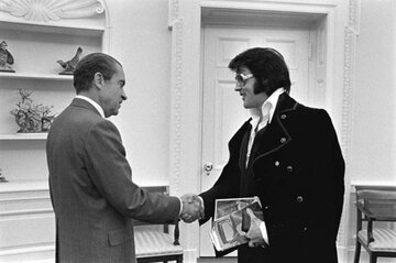 Richard Nixon i&nbsp;Elvis Presley; 21 grudnia 1970