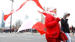 Miniatura: Marsz Niepodległości w Warszawie. Polacy...
