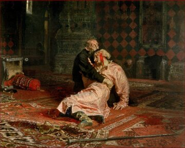 Ilja Riepin, Car Iwan Groźny i&nbsp;jego syn Iwan 16 listopada 1581 roku