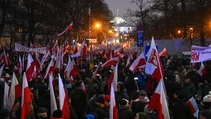 Miniatura: Mocne wystąpienie Czarnka. Tłum skanduje...