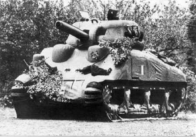 Gumowy czołg Sherman